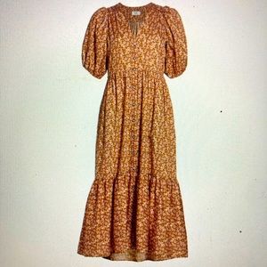 EUC Xirena Lenox Floral Maxi Dress Sz XS